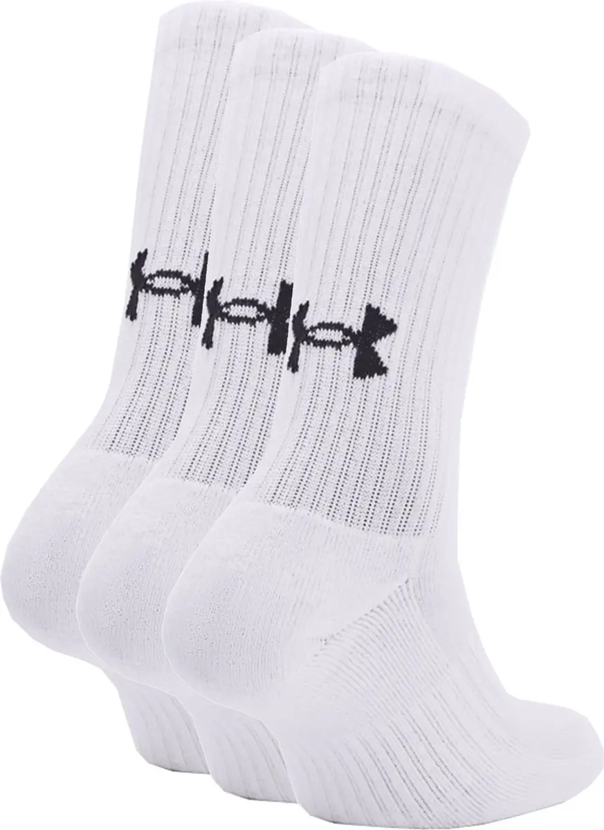 Under Armour Core Crew Sokken 36-41 - 3 Stuks - Wit