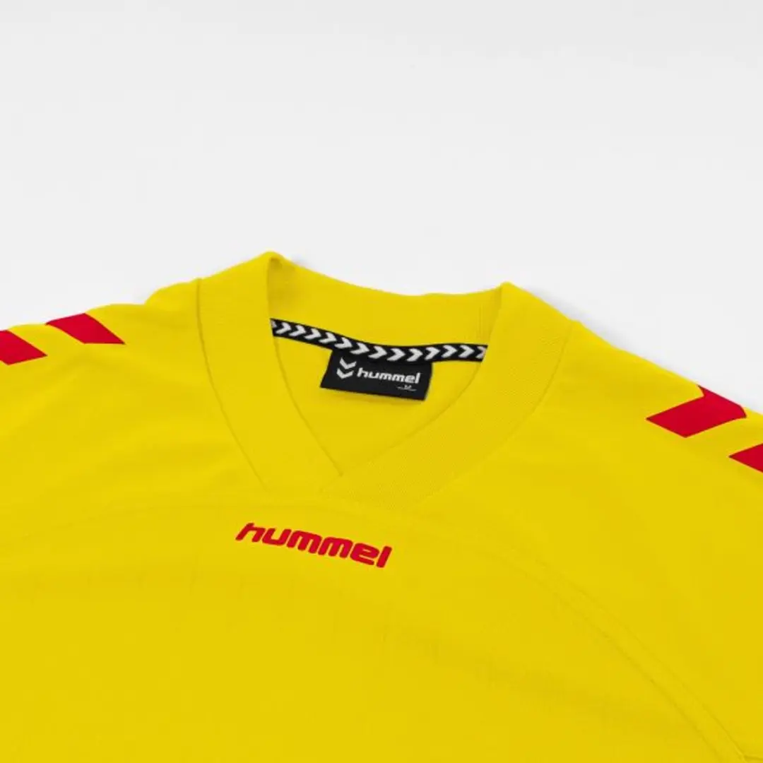 Hummel Fyn Shirt Heren - Geel/Rood M