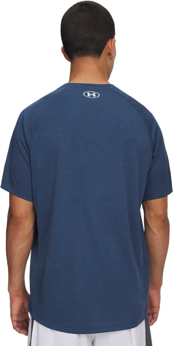 Under Armour UA Tech TextuRood SS-BLU Heren Sportshirt - Wham Blauw - Wit
