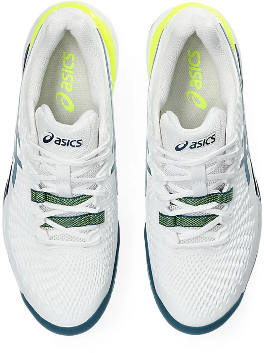 ASICS Gel-Resolution 9 Tennis Schoenen - 49 - Blauw/Groen/Wit