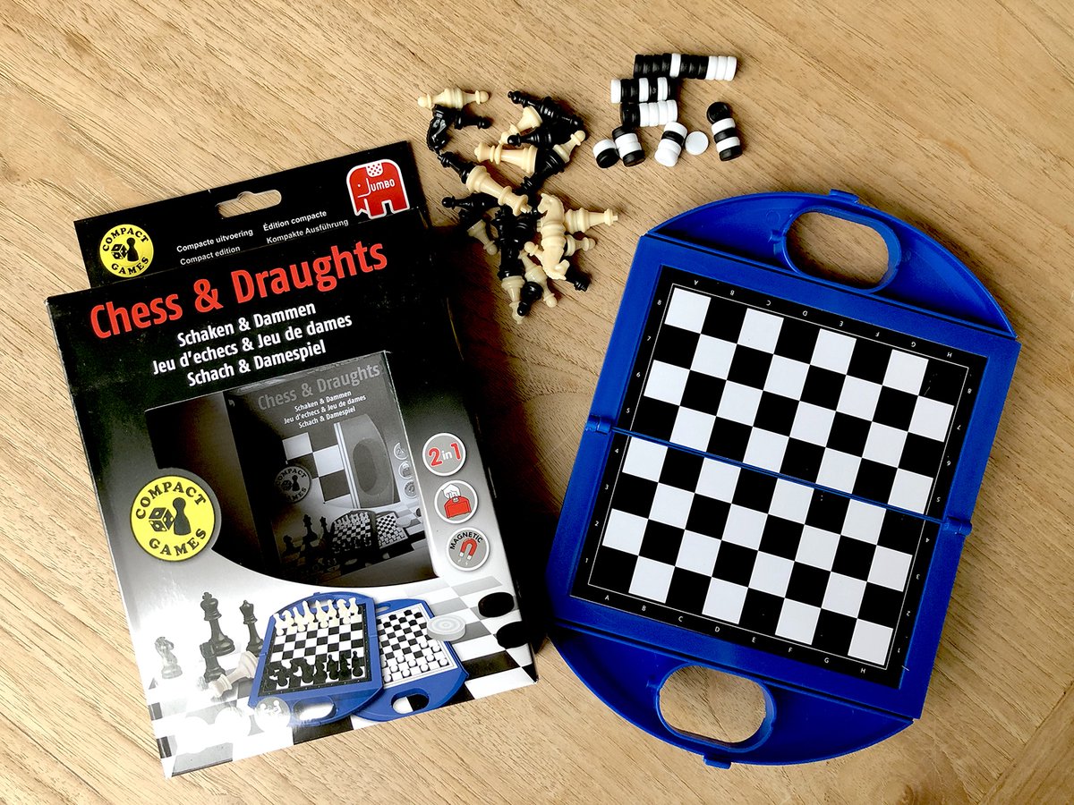 Jumbo - Schaakspel en Damspel - Reiseditie - Reisspel