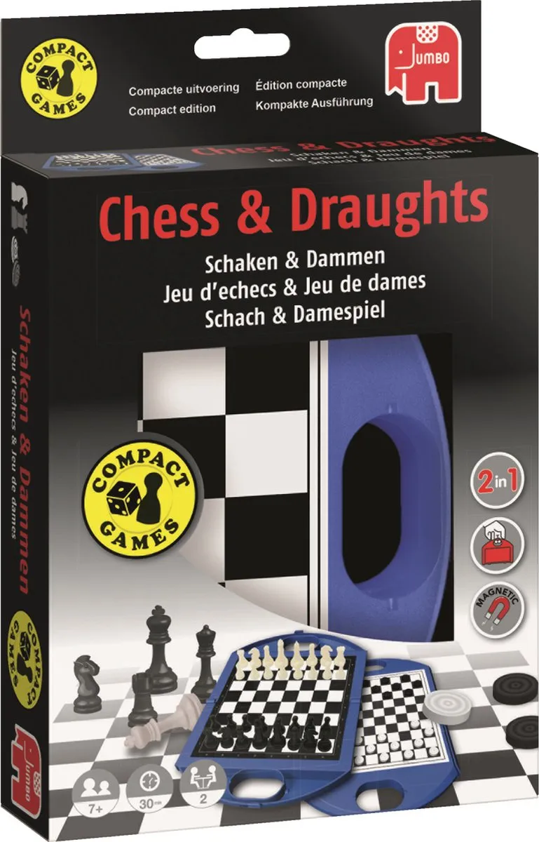 Jumbo Schaakspel & Damspel Reiseditie 12763