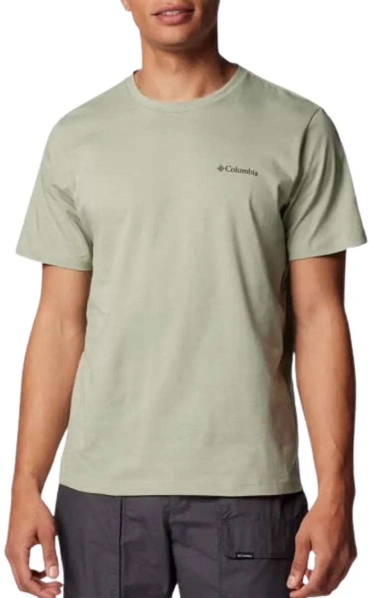 Columbia Mens Rapid Ridge Back Graphic Tee II - XL - Safari/Button