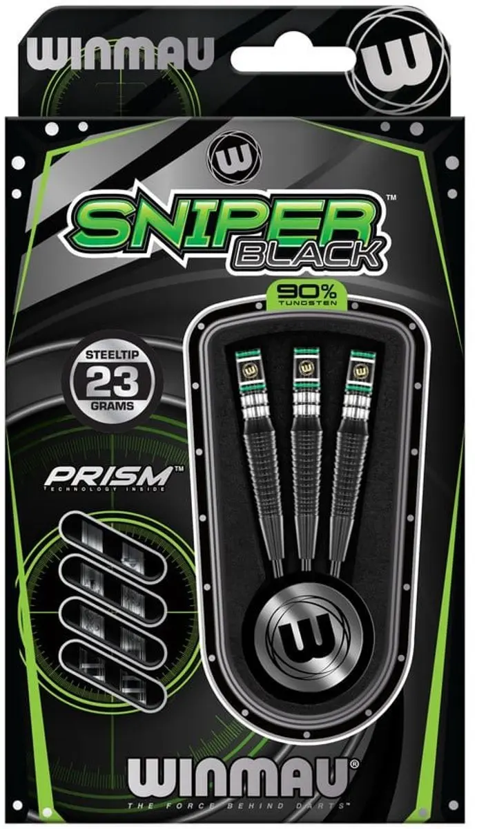 Winmau Sniper Black V2 Dartpijlen - 3 Stuks