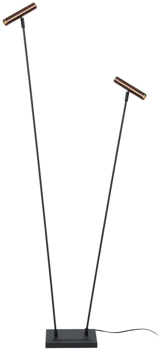 Lucide Duarte Vloerlamp 2xG9 - Koffie