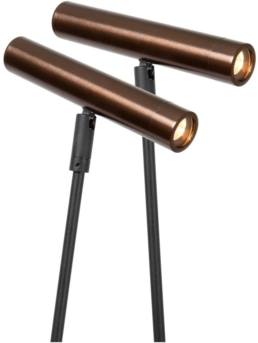 Lucide Duarte Vloerlamp 2xG9 - Koffie