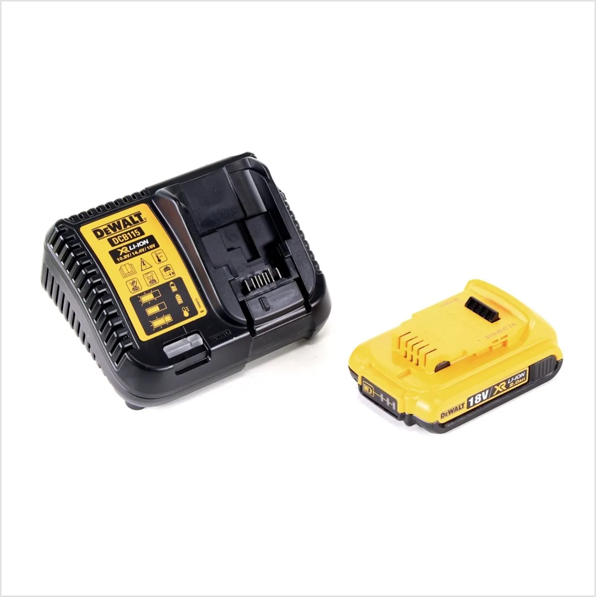 DeWalt DCG 406 D1 Haakse Slijper 18V 125mm - 2.0Ah - TSTAK - afbeelding 2 van 5