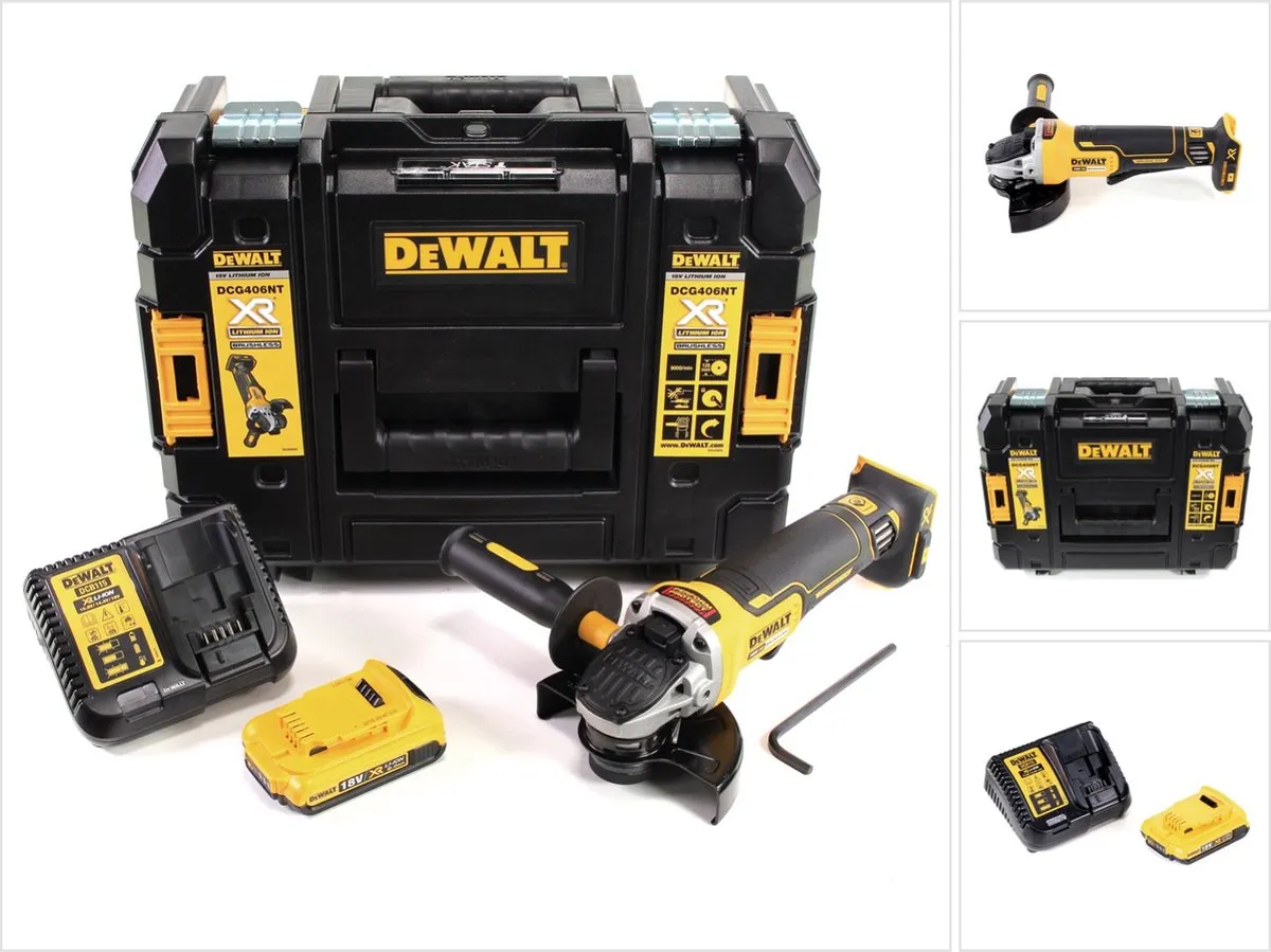 DeWalt DCG 406 D1 Haakse Slijper 18V 125mm