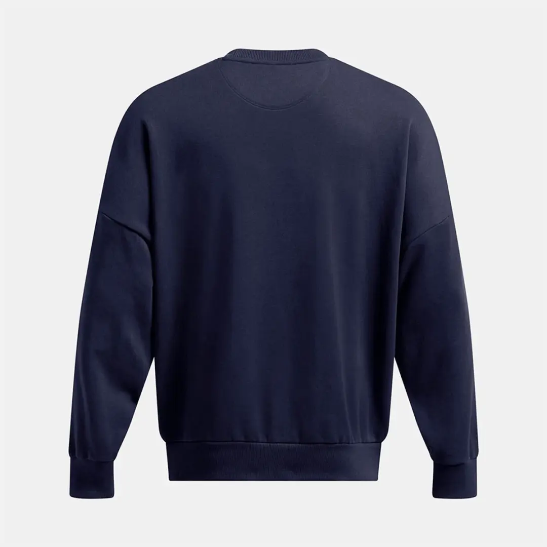 Under Armour Icon Heavyweight Terry Oversized Sweatshirt - L - Midnight Navy