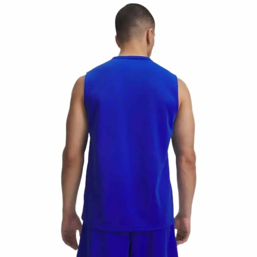 Under Armour Curry Training Mouwloos T-shirt - Blauw XL