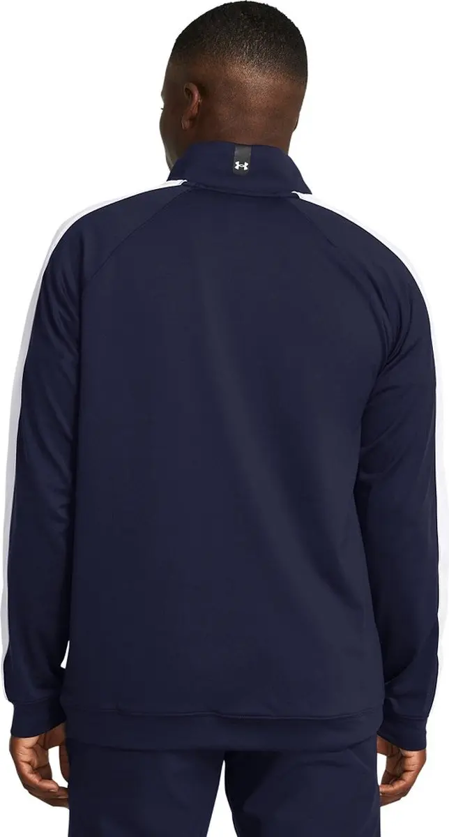 Under Armour Midlayer HZ Golftrui Heren - L - Zwart met witte accenten
