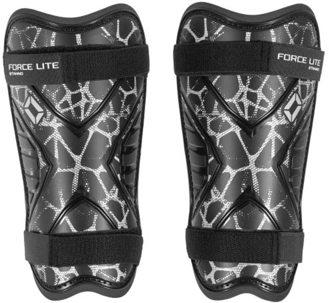 Stanno Force Lite Scheenbeschermers M - Zwart/Zilver