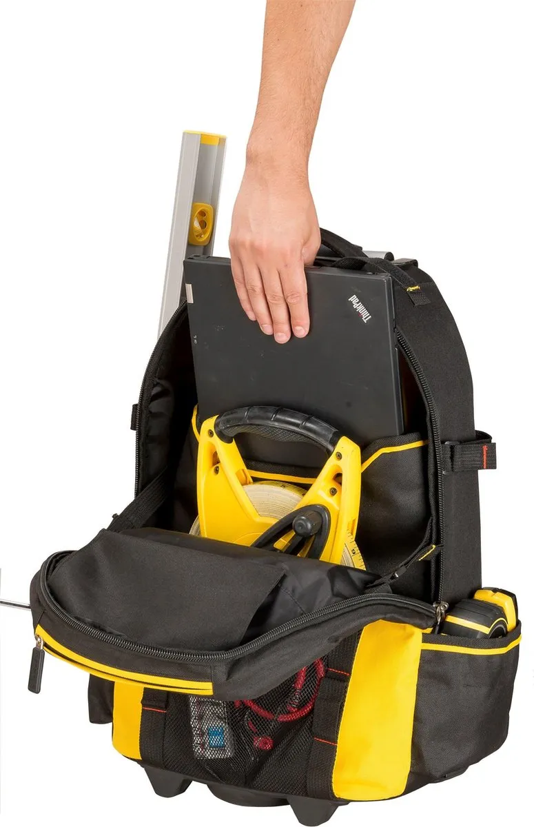Stanley FatMax Gereedschapsrugzak op Wielen 25L - Zwart/Geel