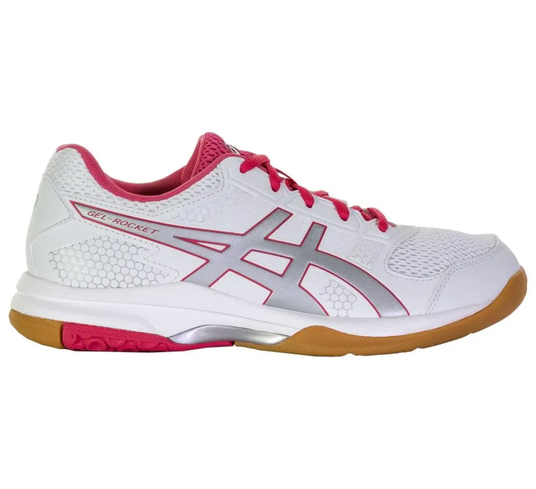 ASICS Gel-Rocket 8 Sportschoenen 40 - wit/roze/zilver
