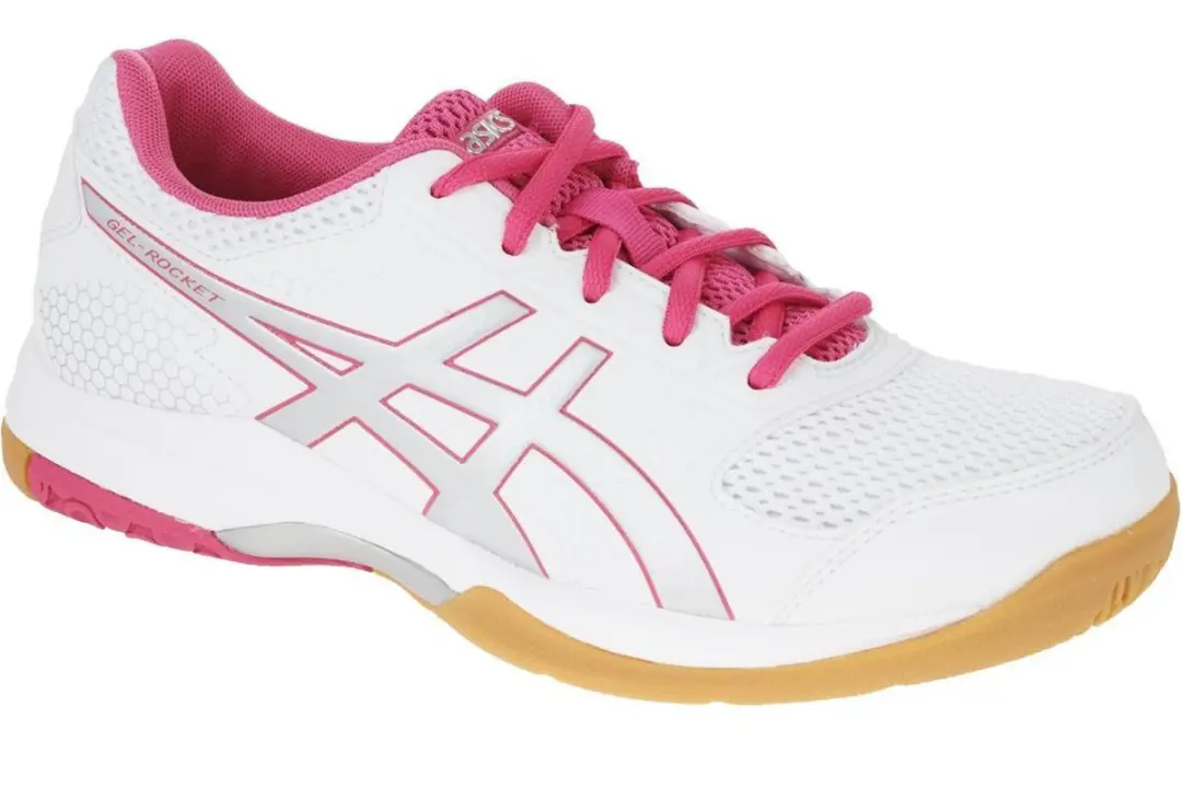 ASICS Gel-Rocket 8 Sportschoenen 40 - wit/roze/zilver
