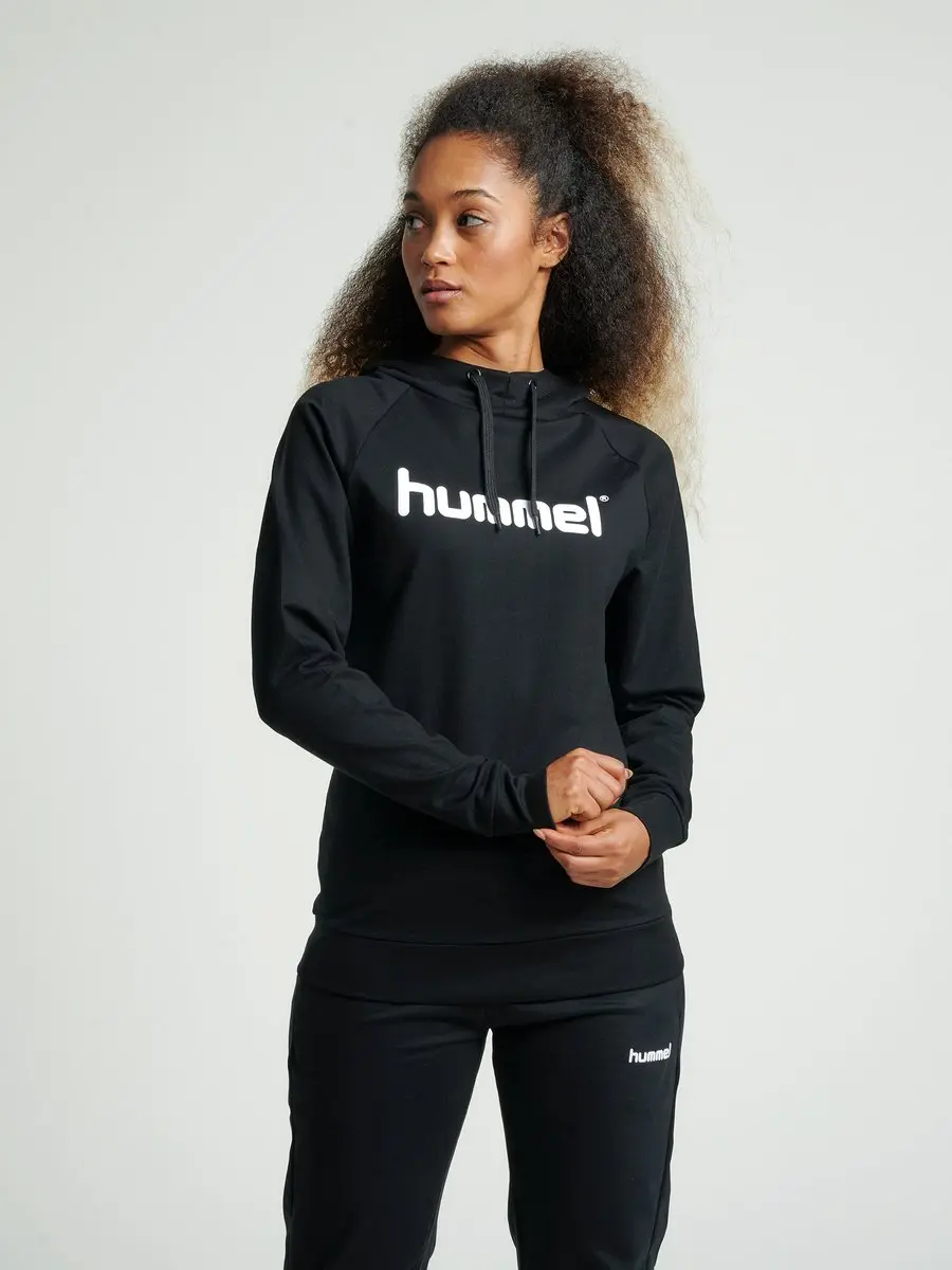 hummel Go Cotton Logo Hoodie - XS - Zwart