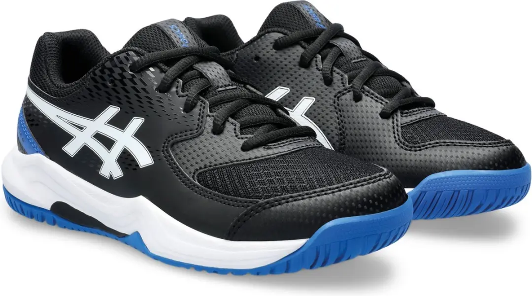 ASICS Gel-Dedicate 8 Sportschoenen GS - 37.5 - Zwart/Wit/Blauw