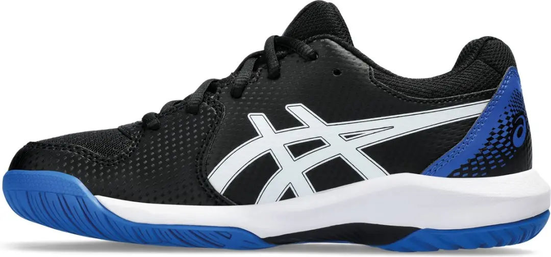 ASICS Gel-Dedicate 8 Sportschoenen GS - 37.5 - Zwart/Wit/Blauw