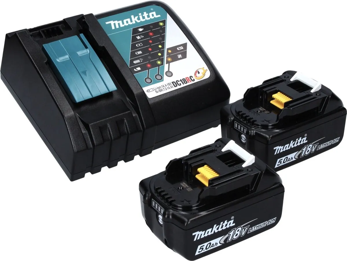 Makita DTW 700 RT Slagmoersleutel 18V 700Nm - 2x 5.0Ah Accu + Lader