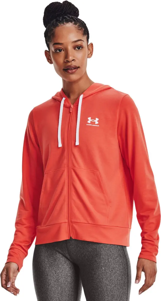 Under Armour Rival FZ Hoodie - Rood/Geel