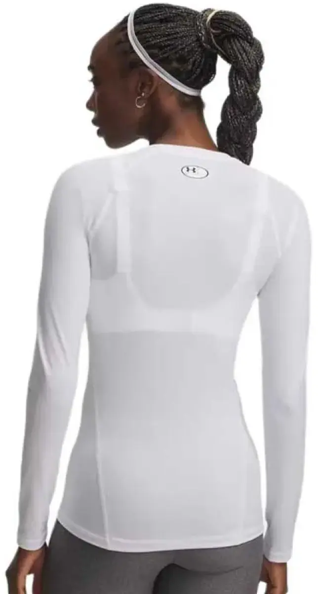 Under Armour HeatGear Authentic Compressie T-shirt - L - Wit
