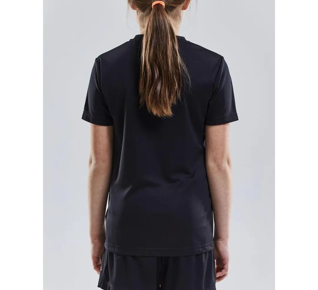 Craft Squad Jersey Solid Jr 146/152 - Zwart/Wit