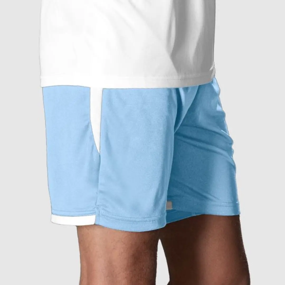 Stanno Focus Short Sportbroek M - Lichtblauw/Wit