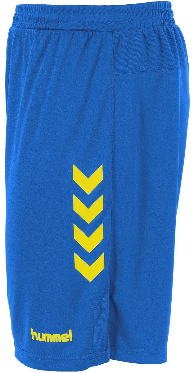 hummel Memphis Shorts - Maat L - Blauw/Geel