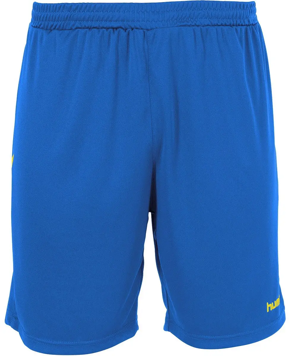 hummel Memphis Shorts - Maat L - Blauw/Geel