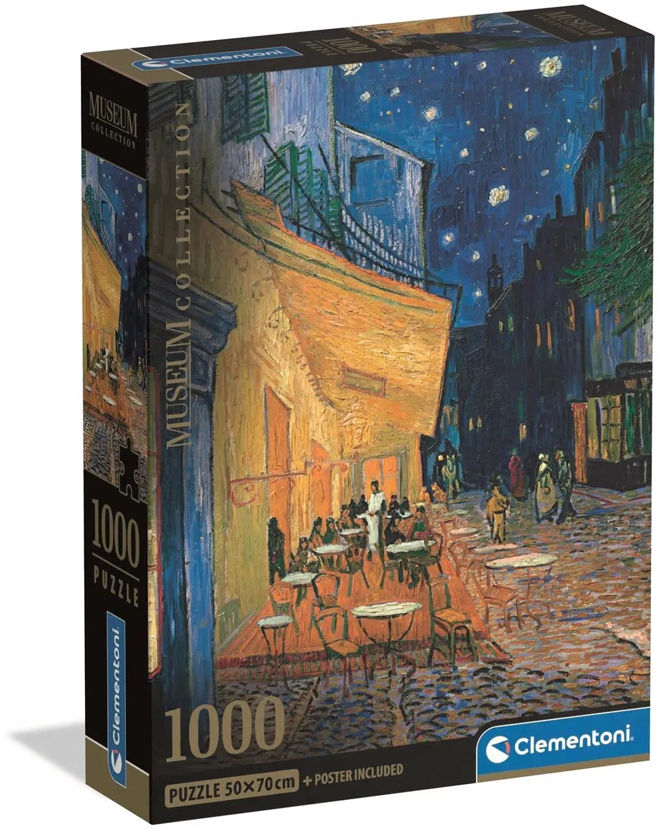 Clementoni Café Terrace Van Gogh Puzzel 1000 Stuks - Multikleur