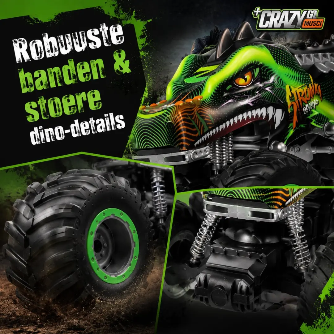 ECTEATOY Dinosaurus Monster Truck RC Auto - Zmart - 264115