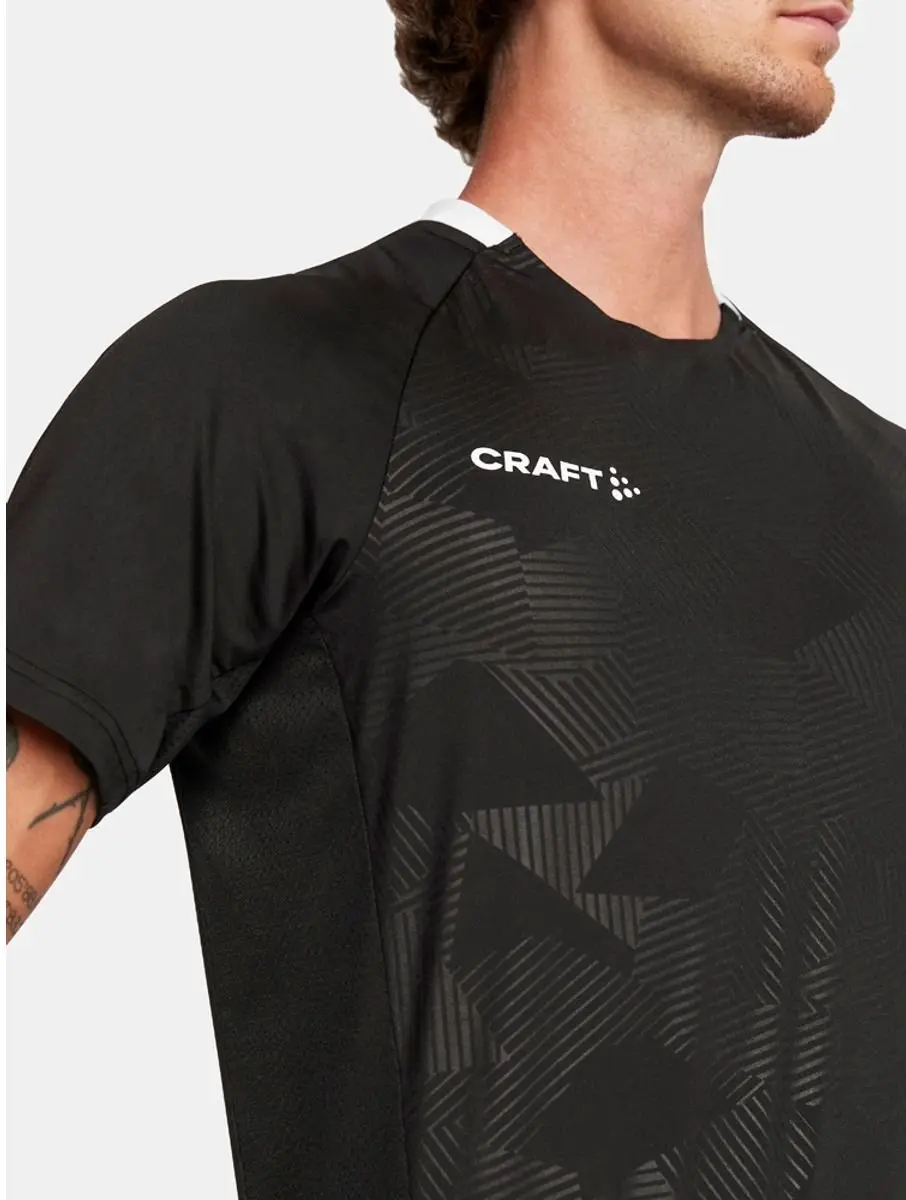 Craft Premier Solid Shirt Korte Mouw Heren - Zwart