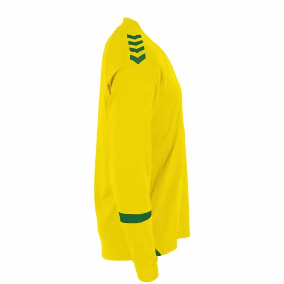 Hummel Fyn Long Sleeve Shirt 128 - Geel/ Groen