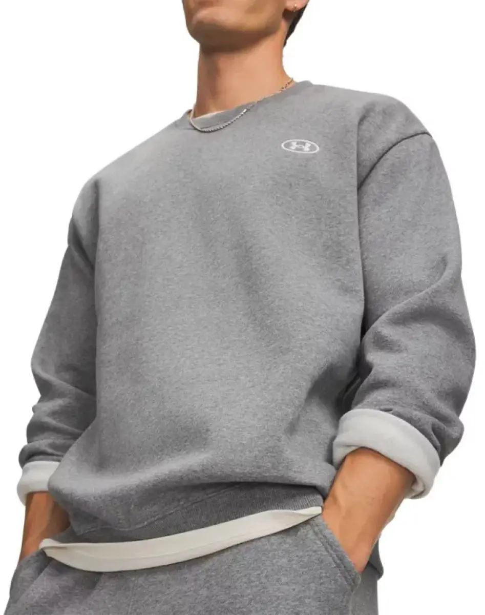 Under Armour Rival Fleece Crew Sweatshirt - L - Grijs