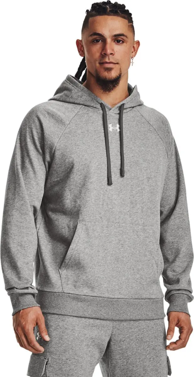 Under Armour UA Rival Fleece Hoodie Heren - Grijs - XL - afbeelding 6 van 6