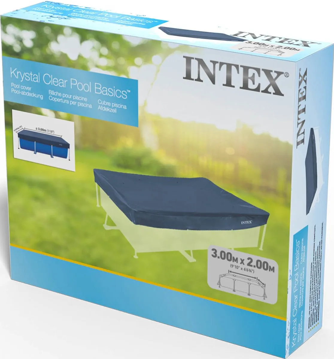 Intex Zwembad Afdekzeil 300x200cm - Donkerblauw