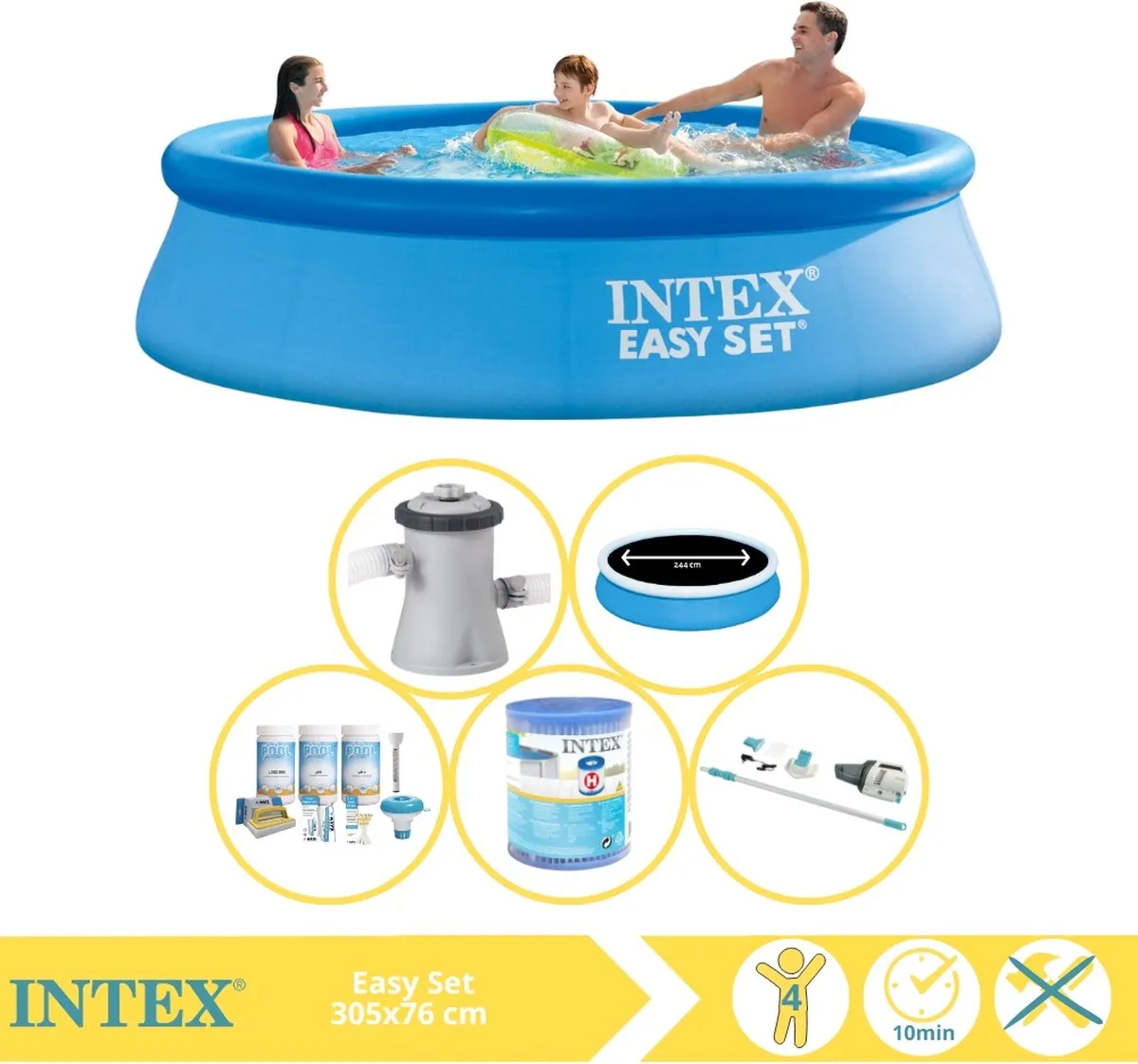Intex Easy Set 28122GN Opblaaszwembad 305x76cm