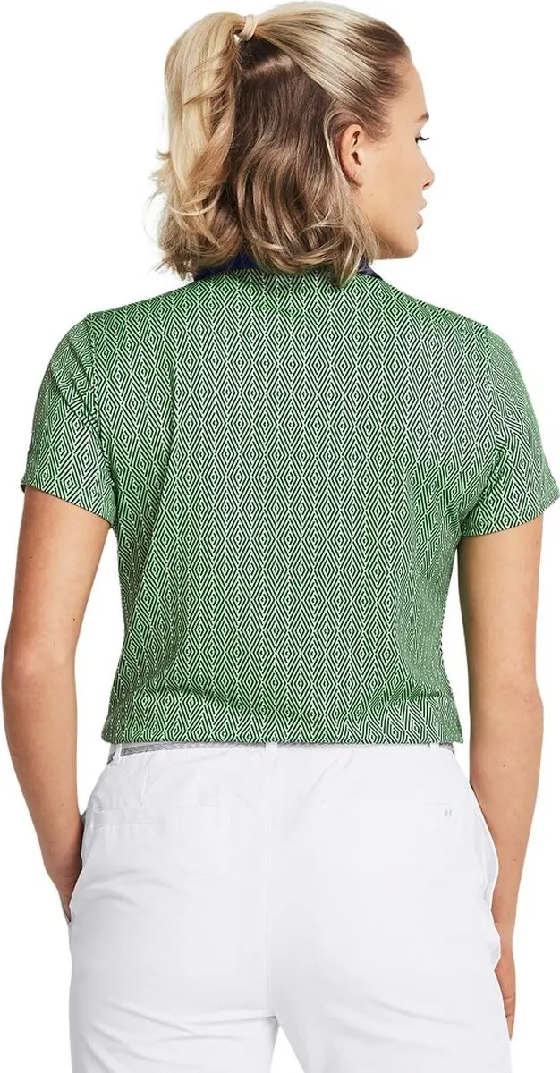 Under Armour Playoff Ace Polo Dames - Matrix Green Navy S