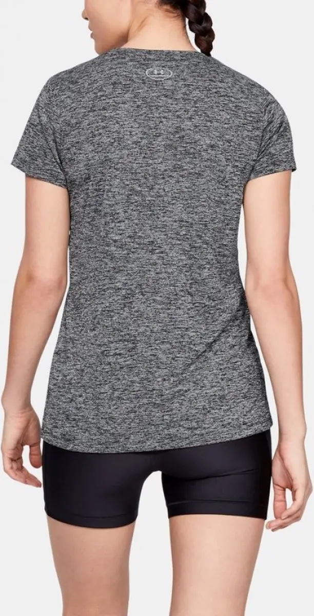 Under Armour Tech SSV Twist Dames Sportshirt S - Zwart