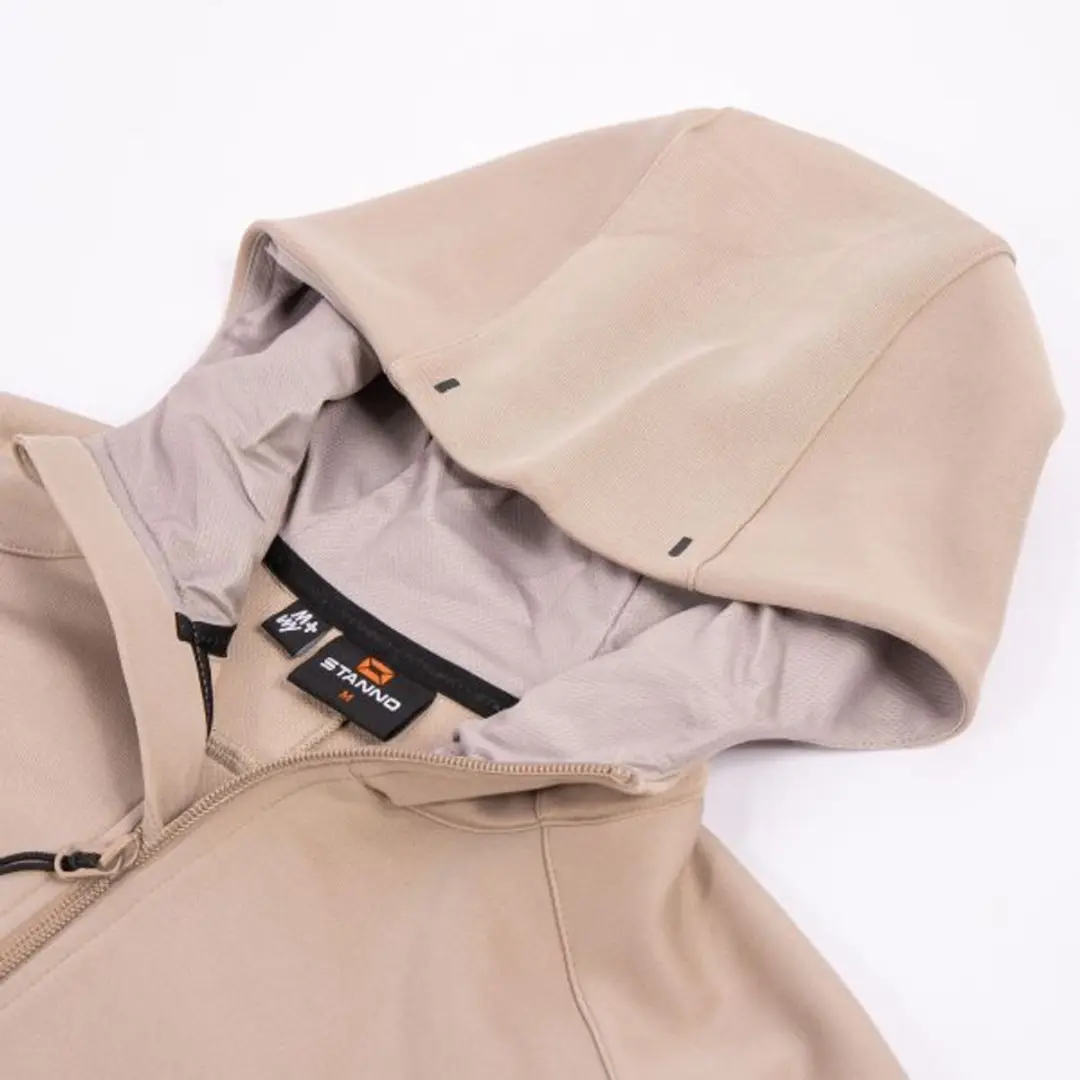Stanno Plaza Hooded Half Zip Top - XL - Beige