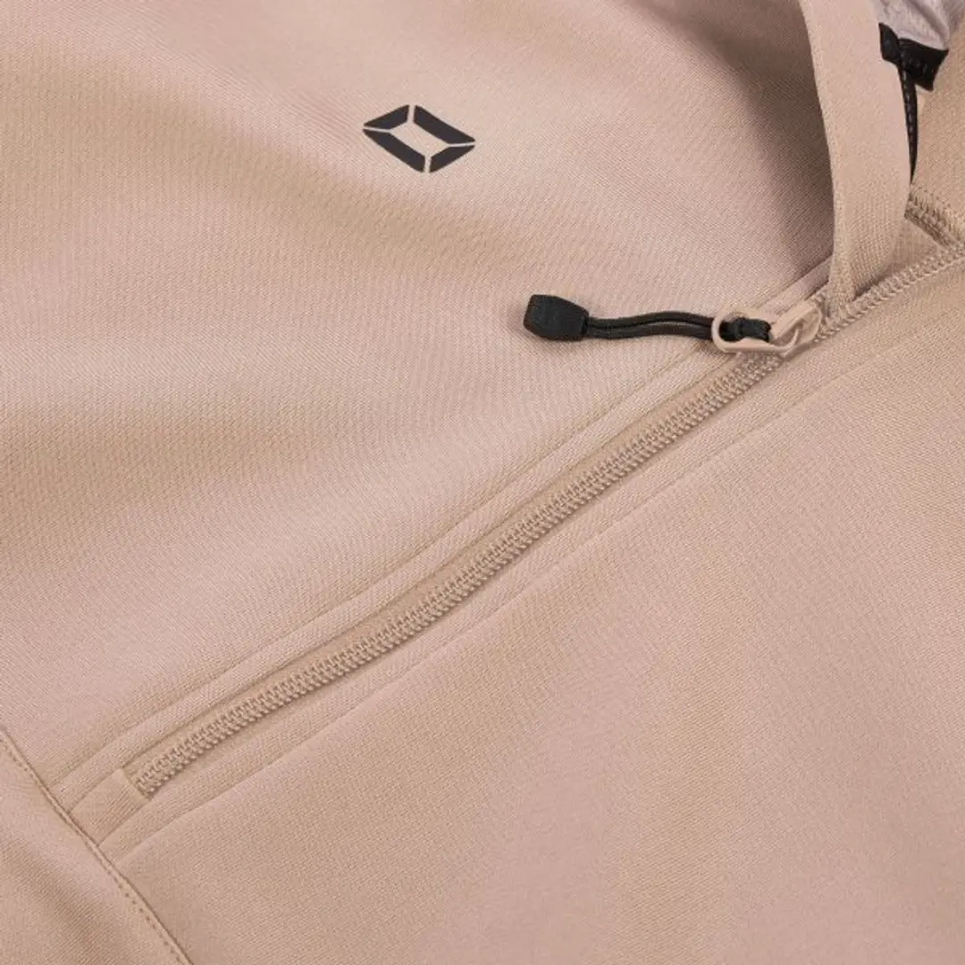 Stanno Plaza Hooded Half Zip Top - XL - Beige