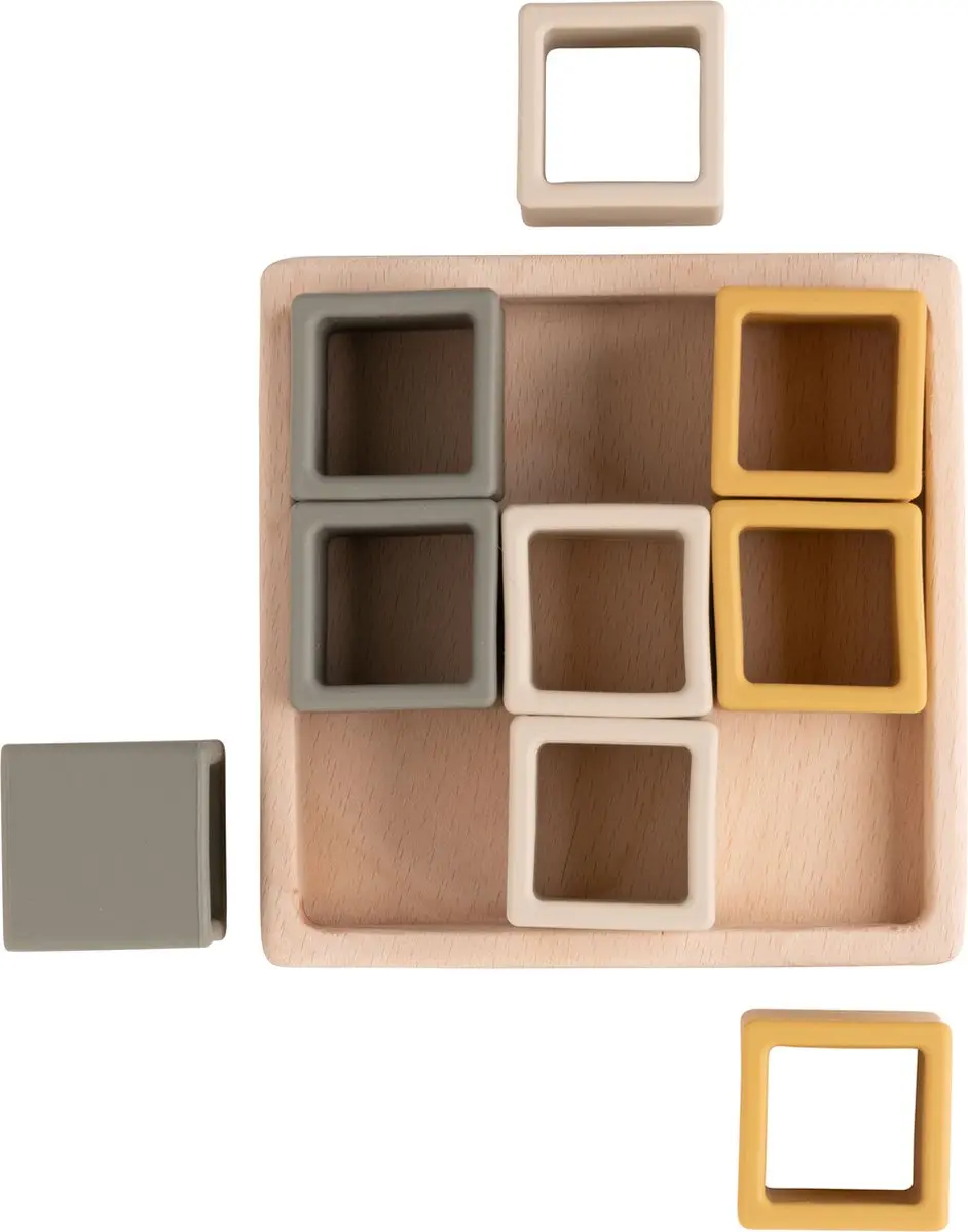 Baby's Only Houten Vormenpuzzel Earth - 9 Stuks - BO-860.868.800.50