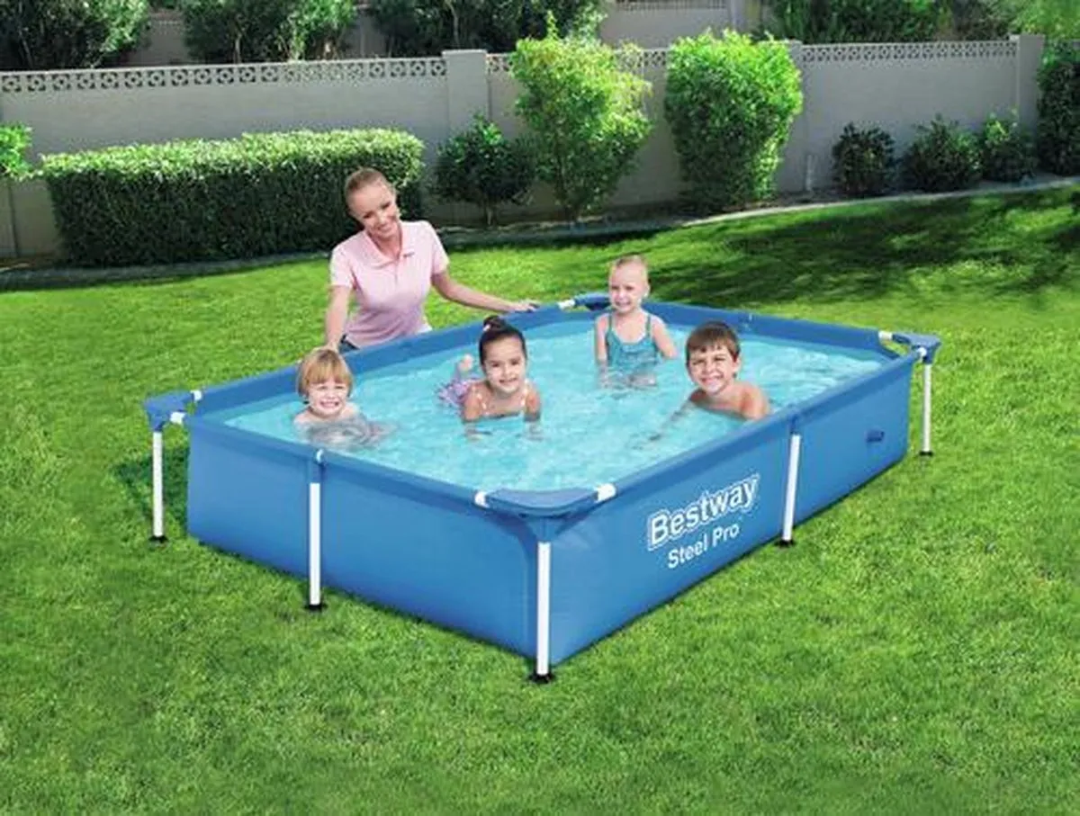Bestway Steel Pro BW56401 Opzetzwembad 221x150cm - 1200L - Blauw