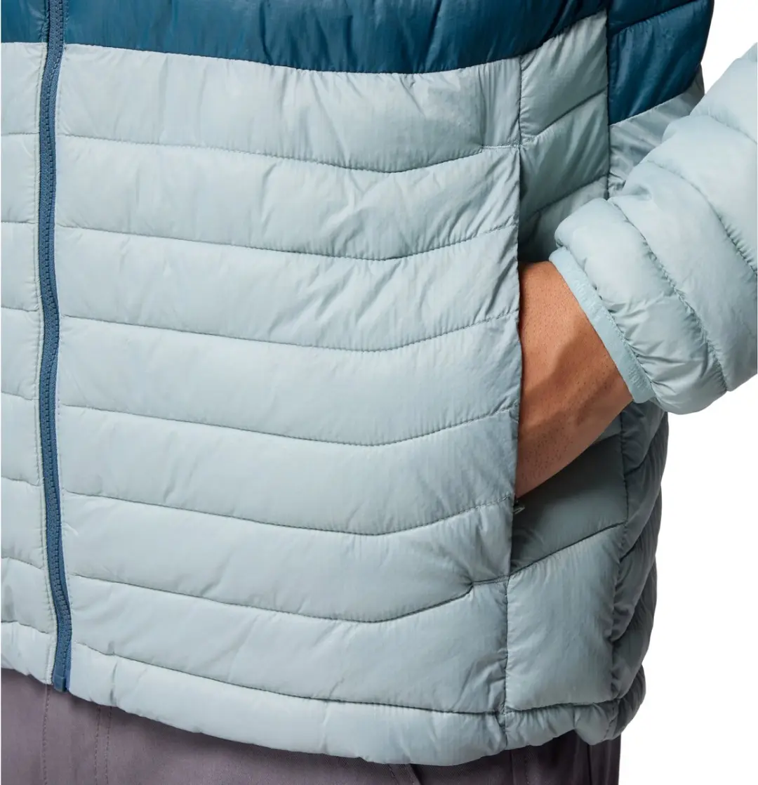 Columbia Powder Pass Hooded Jacket - L - Blauw