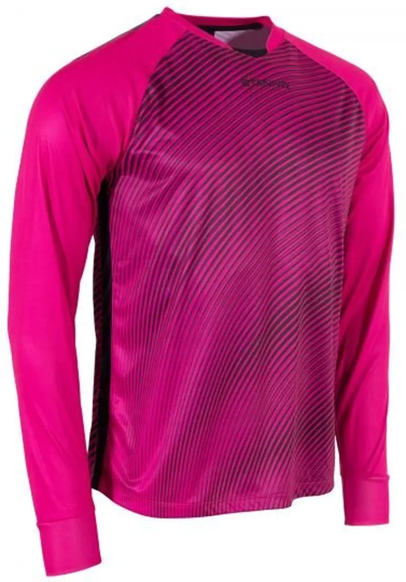 Stanno Vortex Keeper Shirt Longsleeve - Maat S - Magenta/Zwart - afbeelding 6 van 6