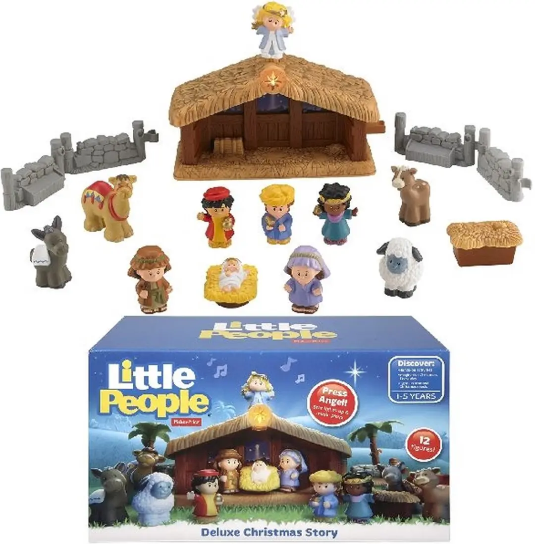 Fisher-Price Little People Kerststal Met Lichtgevende Engel