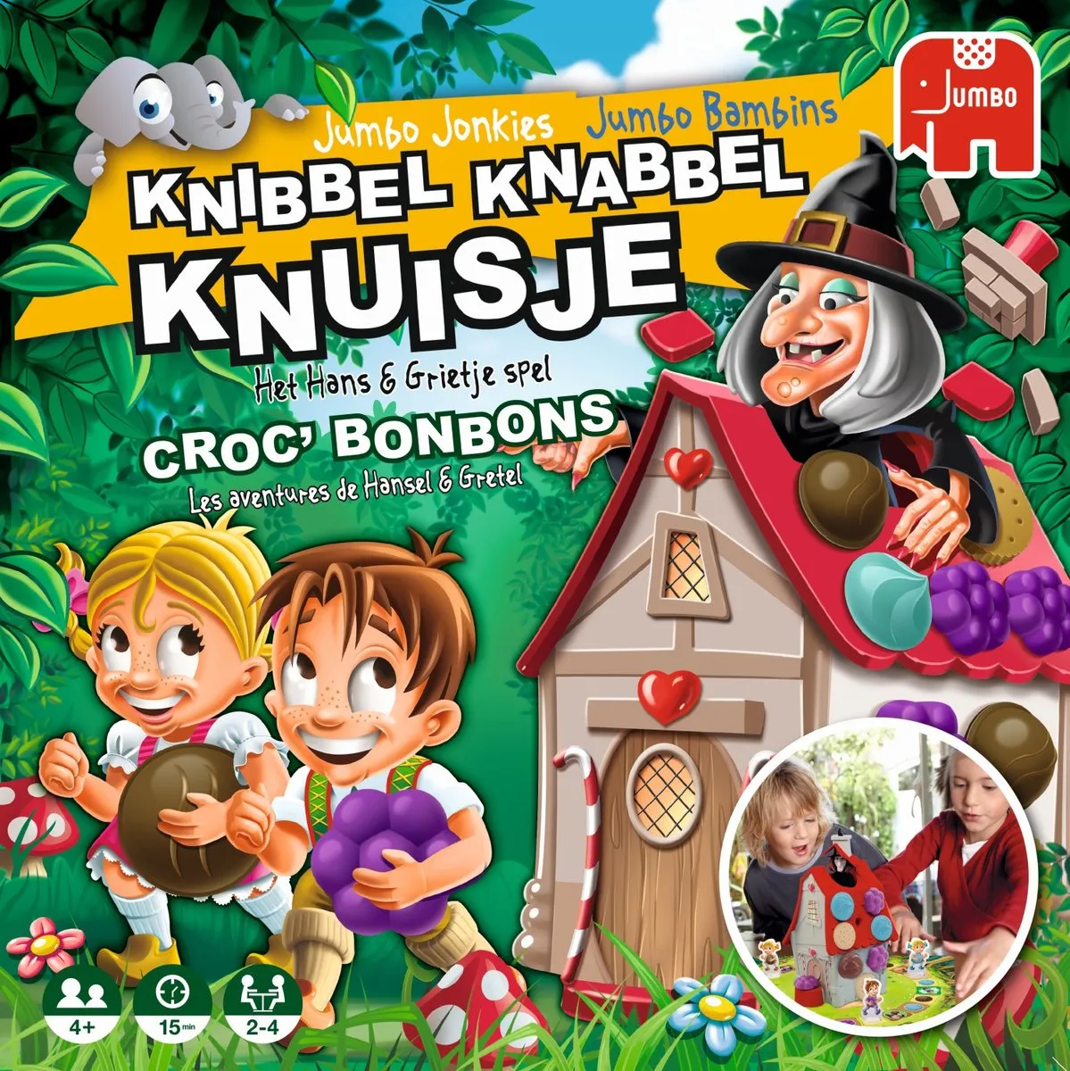 Jumbo Knibbel Knabbel Knuisje Bordspel - 2-4 Spelers