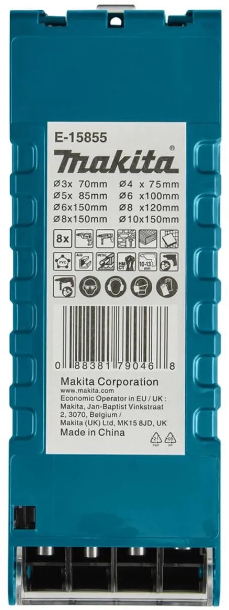 Makita E-15855 Multiboorset - 8-delig