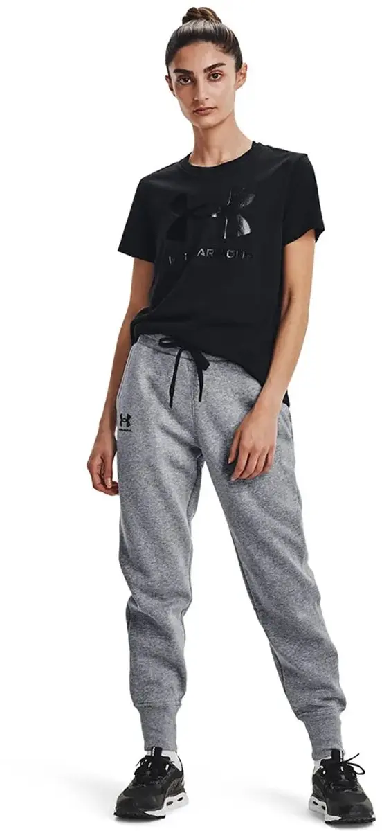 Under Armour Rival Fleece Dames Joggingbroek XL - Steel Medium Heather