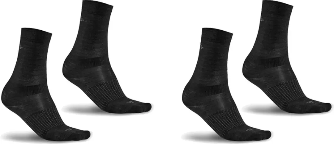 Craft Wintersportsokken 37-39 - Zwart/Grijs